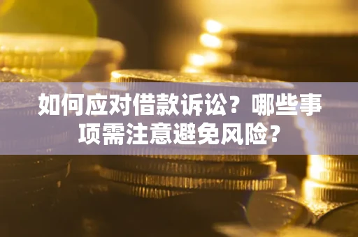 北京如何应对借款诉讼？哪些事项需注意避免风险？