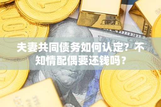 北京夫妻共同债务如何认定？不知情配偶要还钱吗？