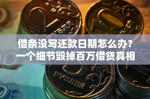 北京借条没写还款日期怎么办？一个细节毁掉百万借贷真相