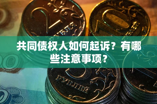 北京共同债权人如何起诉？有哪些注意事项？