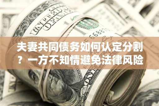 北京夫妻共同债务如何认定分割？一方不知情避免法律风险必看！